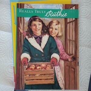 American Girl Really Truly Ruthie Book with Green and Pink Cover